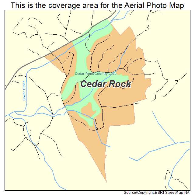 Cedar Rock, NC location map 