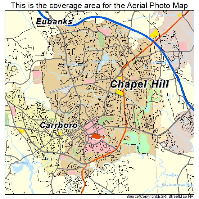 Chapel Hill, NC location map 