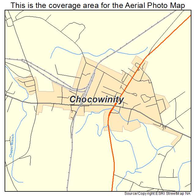 Chocowinity, NC location map 