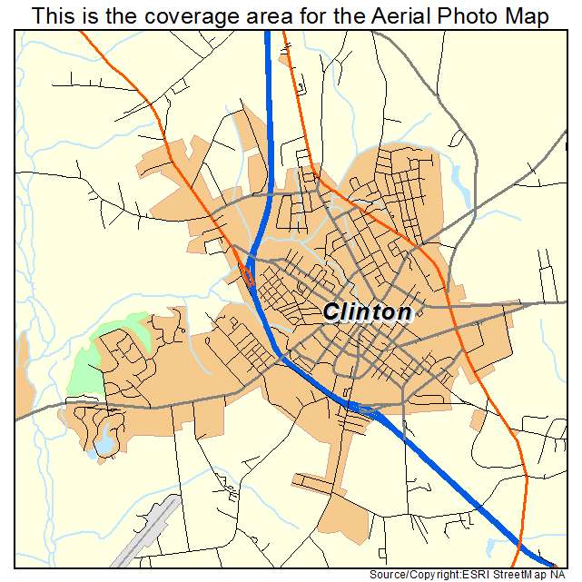 Clinton, NC location map 