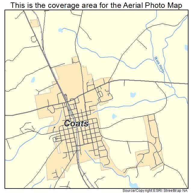Coats, NC location map 