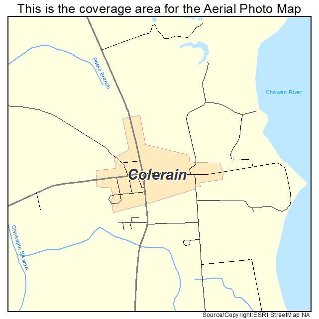 Colerain, NC location map 