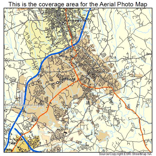 Concord, NC location map 