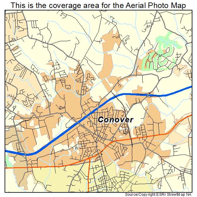 Conover, NC location map 