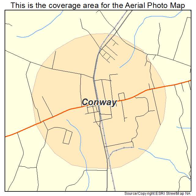 Conway, NC location map 