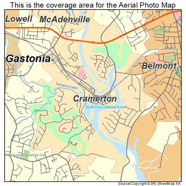 Cramerton, NC location map 