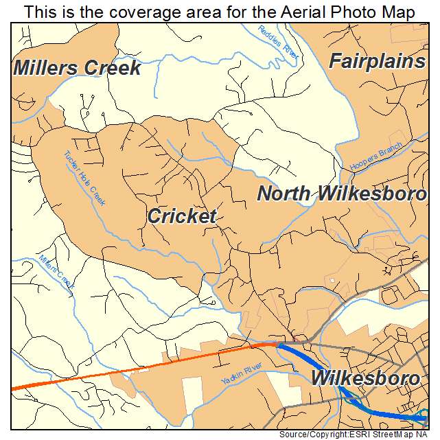 Cricket, NC location map 