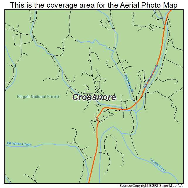 Crossnore, NC location map 