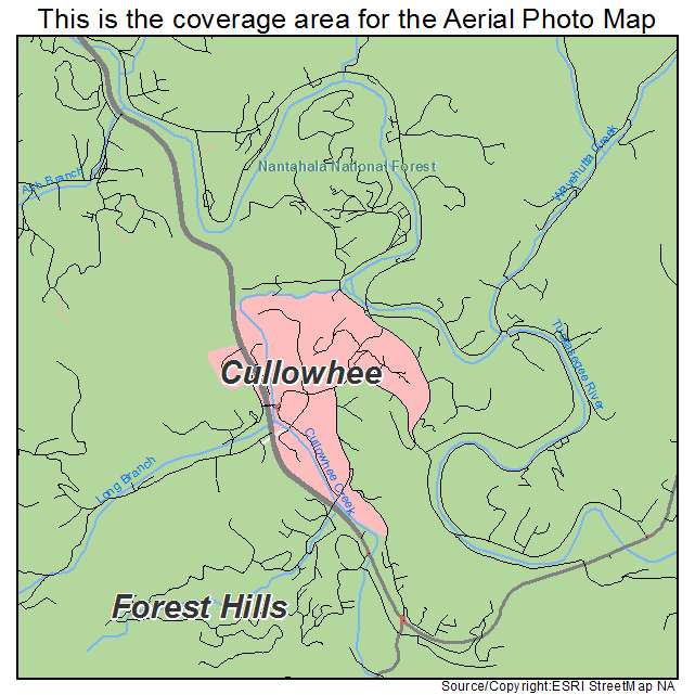 Cullowhee, NC location map 