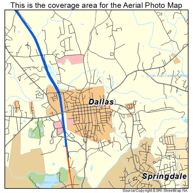 Dallas, NC location map 