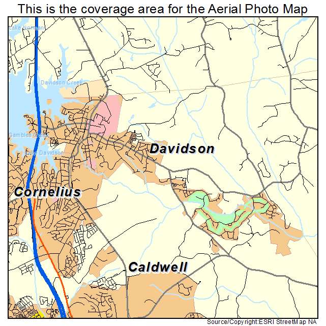 Davidson, NC location map 