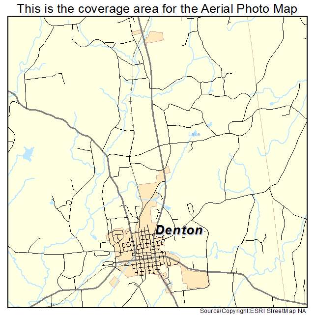Denton, NC location map 