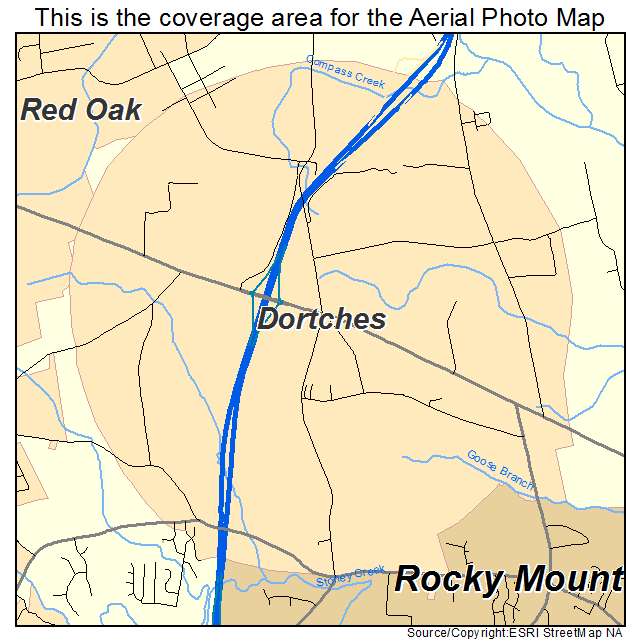 Dortches, NC location map 