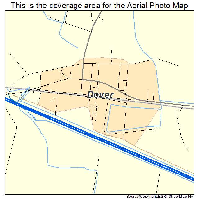 Dover, NC location map 