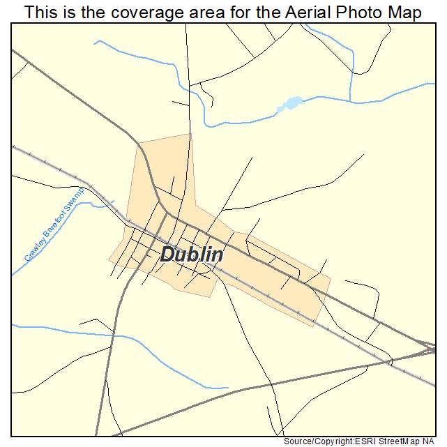 Dublin, NC location map 