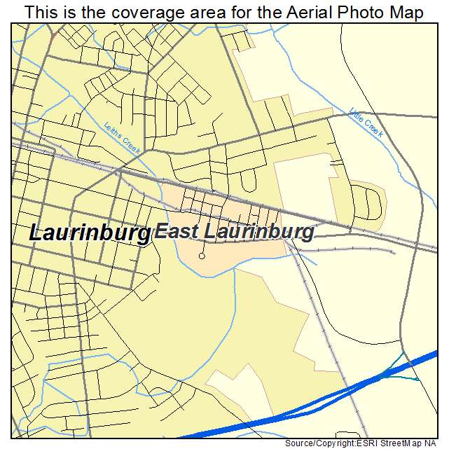 East Laurinburg, NC location map 