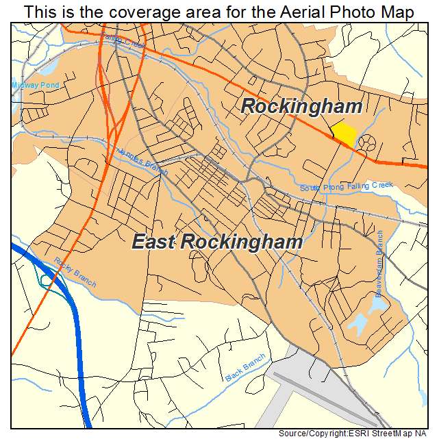 East Rockingham, NC location map 