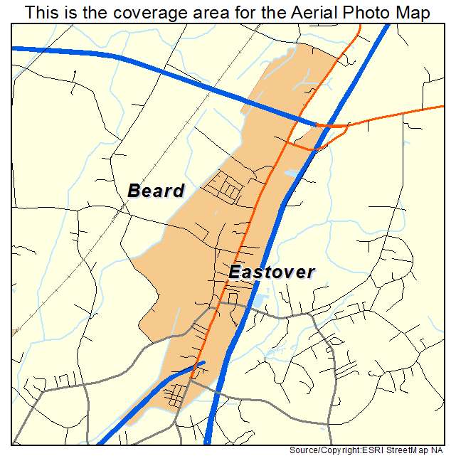 Eastover, NC location map 