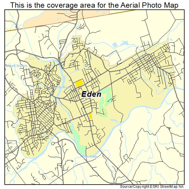 Eden, NC location map 