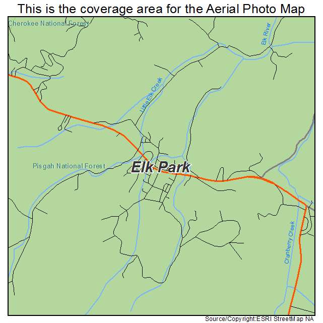 Elk Park, NC location map 
