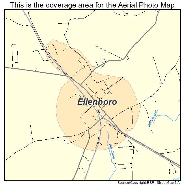 Ellenboro, NC location map 