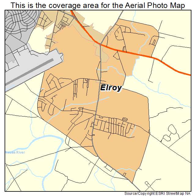 Elroy, NC location map 