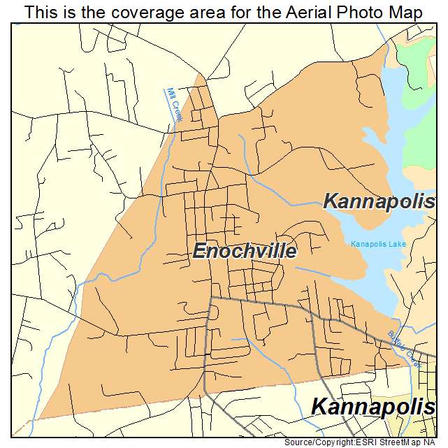 Enochville, NC location map 