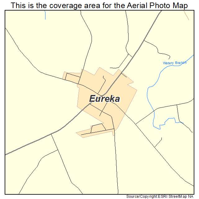 Eureka, NC location map 