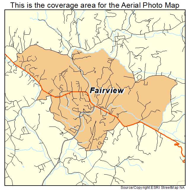Fairview, NC location map 