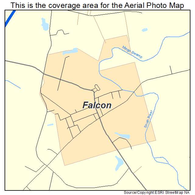 Falcon, NC location map 