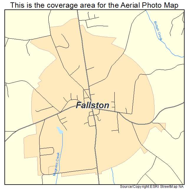 Fallston, NC location map 