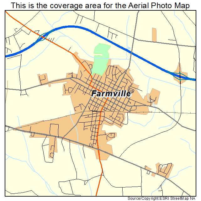 Farmville, NC location map 