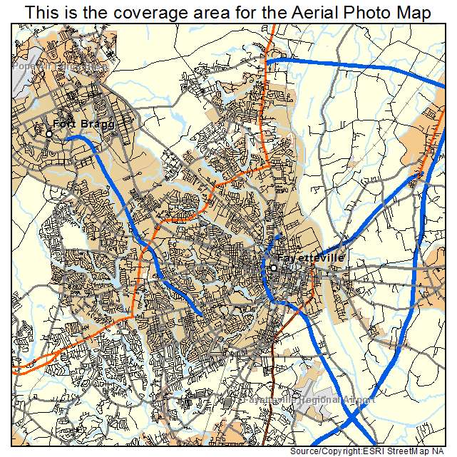 Fayetteville, NC location map 