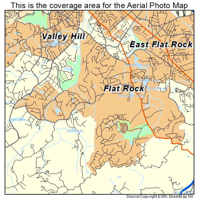 Flat Rock, NC location map 