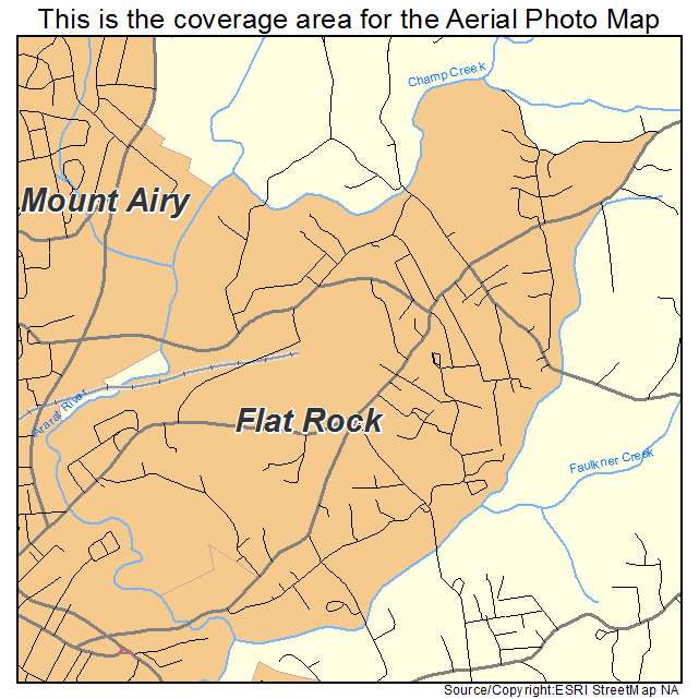 Flat Rock, NC location map 