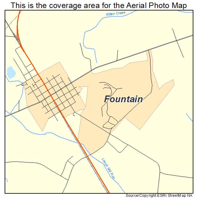 Fountain, NC location map 