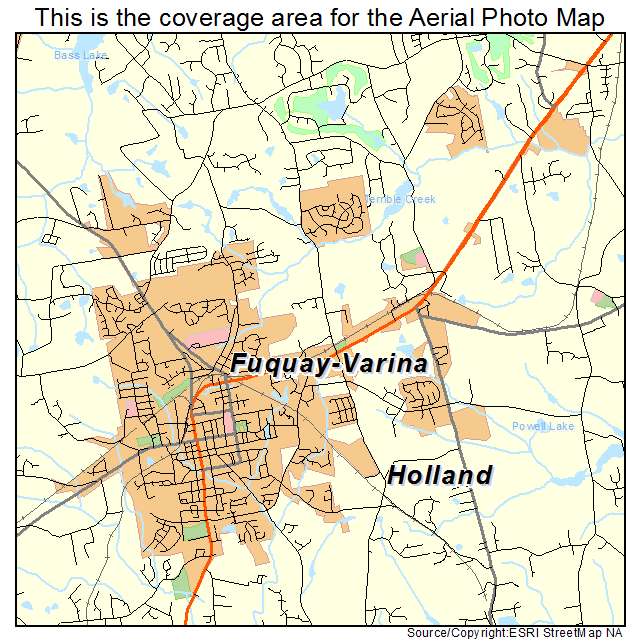 Aerial Photography Map Of Fuquay Varina Nc North Carolina