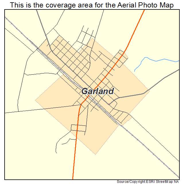Garland, NC location map 