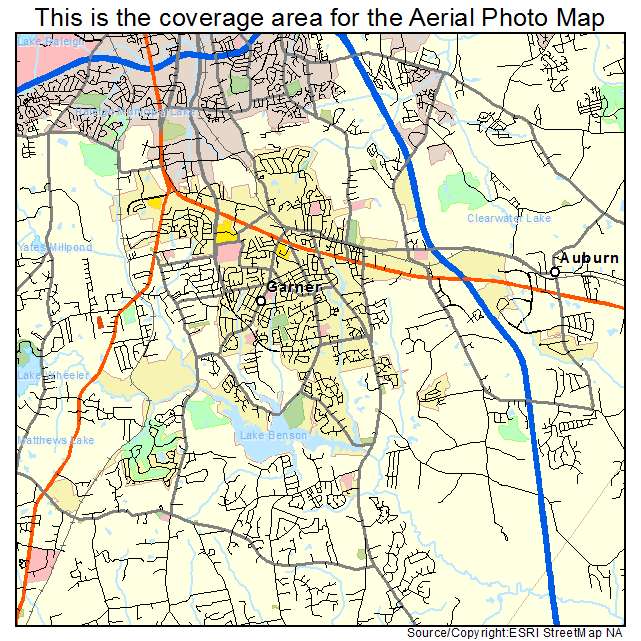 Garner, NC location map 