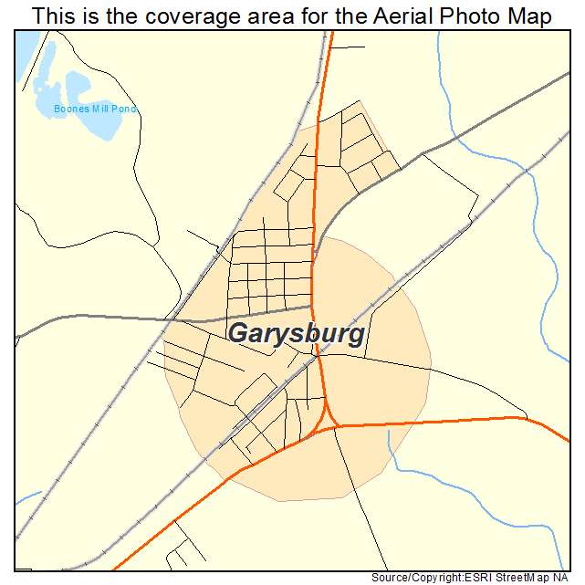 Garysburg, NC location map 