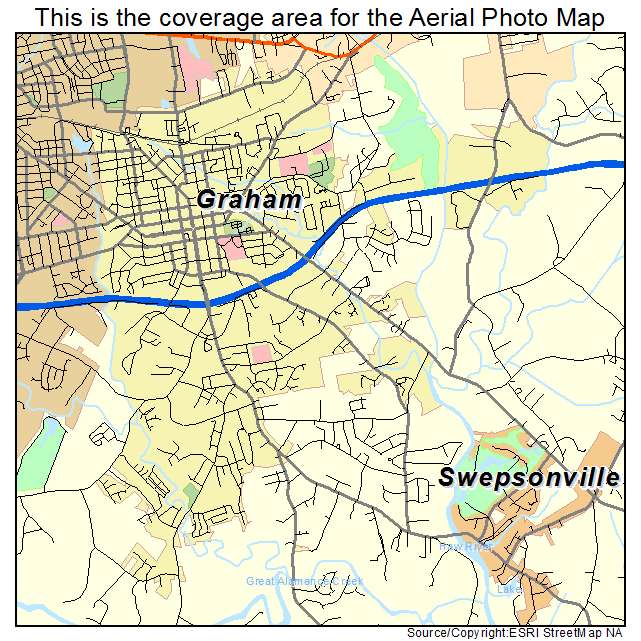 Graham, NC location map 