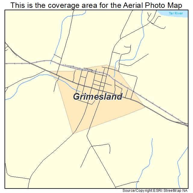 Grimesland, NC location map 