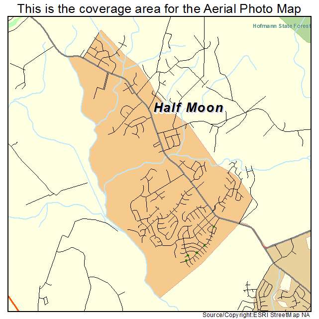 Half Moon, NC location map 