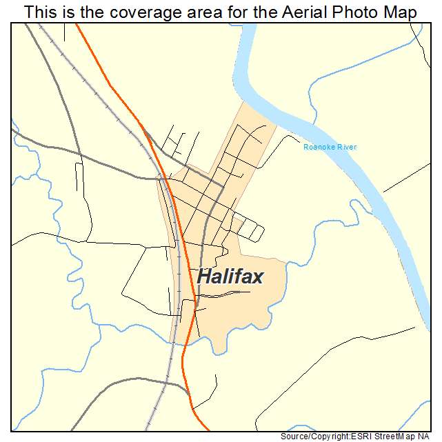 Halifax, NC location map 