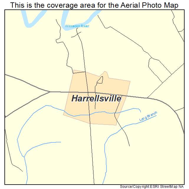 Harrellsville, NC location map 