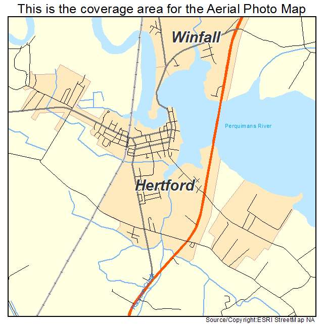 Hertford, NC location map 