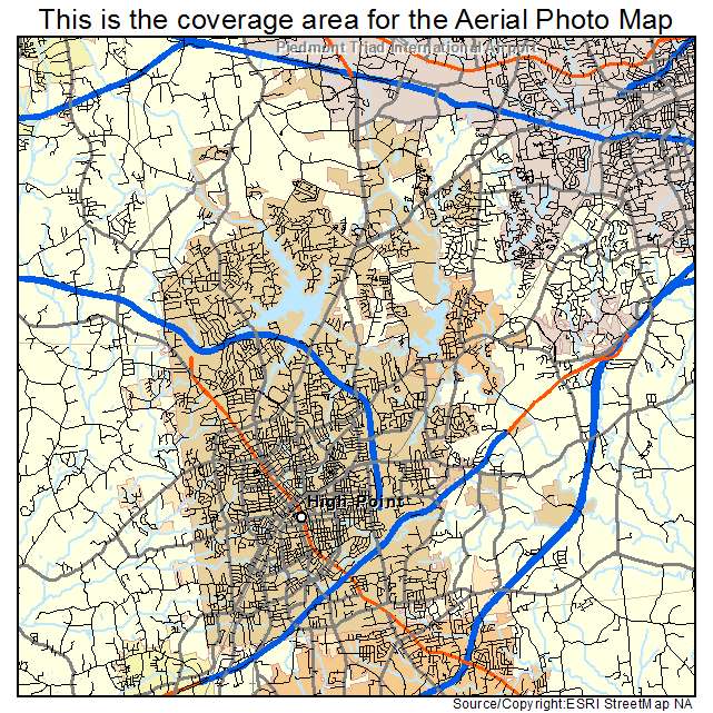 High Point, NC location map 