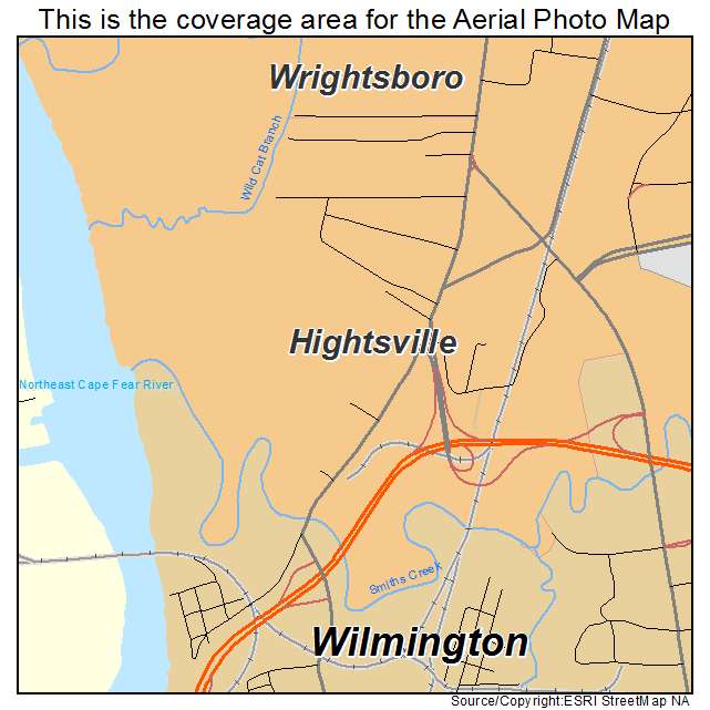 Hightsville, NC location map 