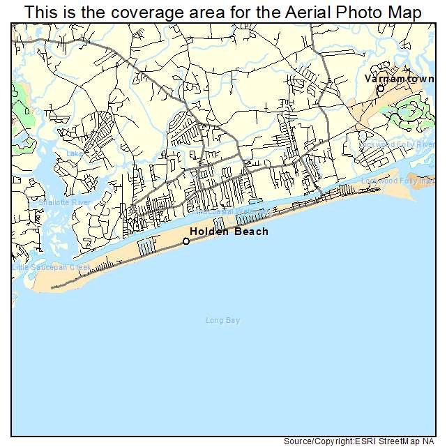 Holden Beach, NC location map 