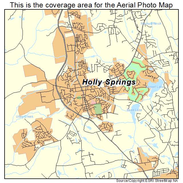Holly Springs, NC location map 